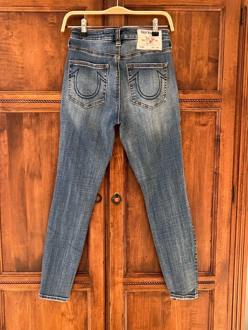 True Religion Halle High Rise Super Skinny | Blue Denim | Size 27 | Like New - Picture 3 of 12